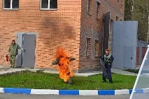 горящ човек