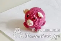 В’язана гачком свинка язана