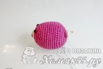 В’язана гачком свинка свинка
