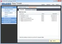 easytweak WinASO EasyTweak