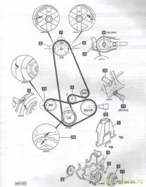 Заміна ременя ГРМHonda двигуни F20A4, F20B5 грмhonda