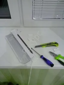 хоризонтални щори покриете печка