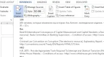Модифікація списку використаної літератури у MS Word word