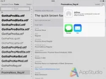 App Store FondFont – додавання до iOS будь-яких шрифтів - Проект AppStudio додавання