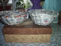 Ідеї плетіння з газет газет