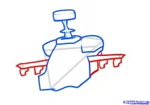 Як намалювати вертоліт олівцем поетапно вертоліт