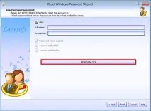 Як скинути пароль облікового запису з Lazesoft Recovery Suite Home запису