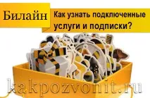 Як дізнатися підключені послуги та підписки на Білайні дізнатися
