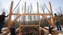 Каркасна технологія Timber Frame, надійно, дорого та надзвичайно красиво timber