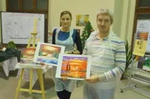 олією