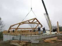 Каркасна технологія Timber Frame, надійно, дорого та надзвичайно красиво каркасна