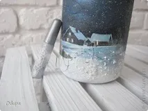 Новорічний декор та декупаж (пляшки вінок), Країна Майстрів. новорічний