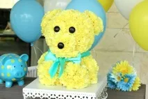 Ведмедик з квітів своїми руками своїми