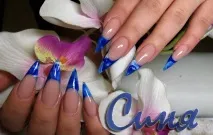 Нарощування нігтів ПРОФЕСІЙНО (Синя) - Послуги - Все Разом нарощування