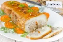 М’ясний рулет з начинкою із броколі Фарш рулет