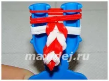 Новорічне льодяник з гумок на рогатці рогатці