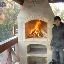 Облицювання печі плиткою, каменем печі