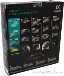 Огляд бездротової миші Logitech Marathon Mouse M705 Версія для друку logitech