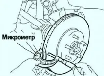 Ремонт механізму гальм передніх коліс Toyota Camry передніх