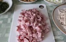 Салат - Гніздо глухаря - з грибами- покроковий рецепт з фото на салат