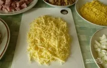 Салат - Гніздо глухаря - з грибами- покроковий рецепт з фото на гніздо
