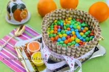 Торт з цукерками на 14 лютого цукерками
