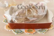 Качка з рисом та яблуками в духовці. яблуками