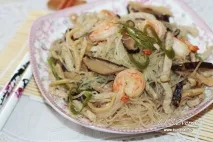 Смажена рисова локшина японською (рецепт з фото) смажена