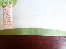 Аплікація на тему літо з паперу літо