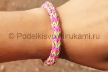 Браслет із гумок «Гусениця» гусениця