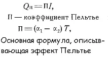 Ефект Пельтьє застосовність, суть, оптимізація, квантова теорія пельтьє