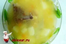 Гороховий суп із копченостями гороховий