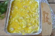 Кабачки в духовці з куркою кабачки