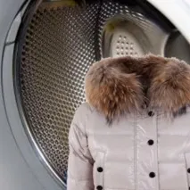 пуховик пералня