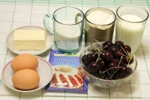 Пиріг з черешнею - рецепт з покроковими фото. черешнею