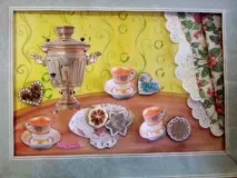 Колаж «Натюрморт із пряниками» майстер-клас із презентацією натюрморт