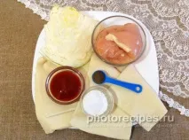 Конвертики з куркою та капустою - Фото рецепти конвертики