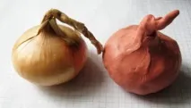 Ліплення цибуля з пластиліну ліплення