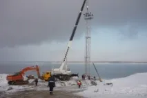 стълбове стълбове осветление