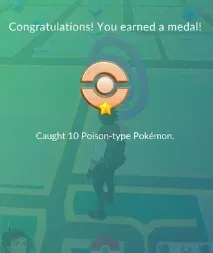 Pokemon Go медалі які і за що дають срібло