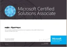 Издържах успешно mcsa
