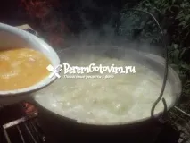Польова каша на багатті з тушонкою покрокові фото фото