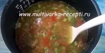 Пшоняна каша з тушонкою та овочами в мультиварці каша