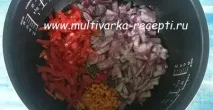 Пшоняна каша з тушонкою та овочами в мультиварці тушонкою