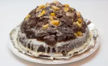 Шоколадний торт з фруктами, найпростіший і найсмачніший рецепт з фото. фруктами