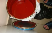 готовото покритие червена