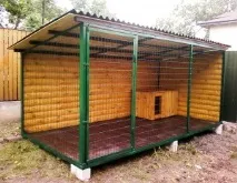 Типи та види собачих будок будинок