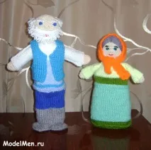 В’яжемо бабку, діда та гусей бабку