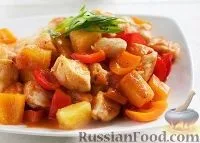 Рецепти других страв, Курка з ананасами, рецепти з фото на 58 рецептів ананасами