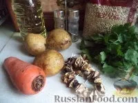 Рецепт Грибний суп з крупою грибний